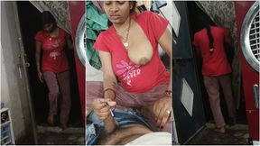 Girlfriend went to boyfriend's room at night, got the cock water out of her hand and talked dirty about getting rid of her mom's ass pussy Hindi Audio The