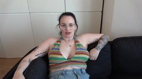 Casting Call with Curvy Tattooed Beauty Mona P. from Vienna - Unforgettable Interview!