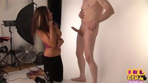 Amateur Porn CFNM large-breasted British babe pounded on photo shootin