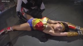 Mei's Matsumoto's Kinky Lingerie Threesome, Gagging on Cocks
