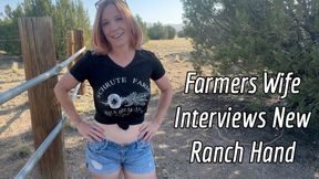 Farmers Wife Interviews New Ranch Hand - Jane Cane &amp; 'Channing' from Tantaly